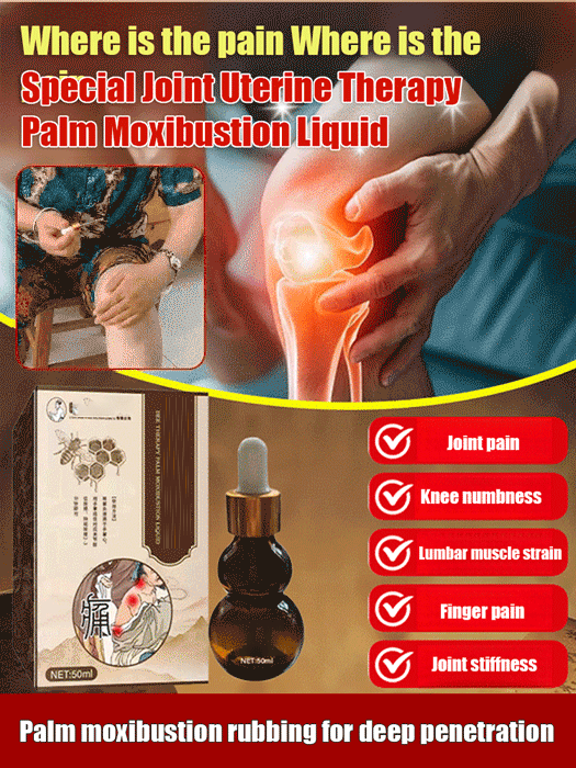 "Targeted Pain Relief" Bee Therapy Palm Moxibustion Liquid
