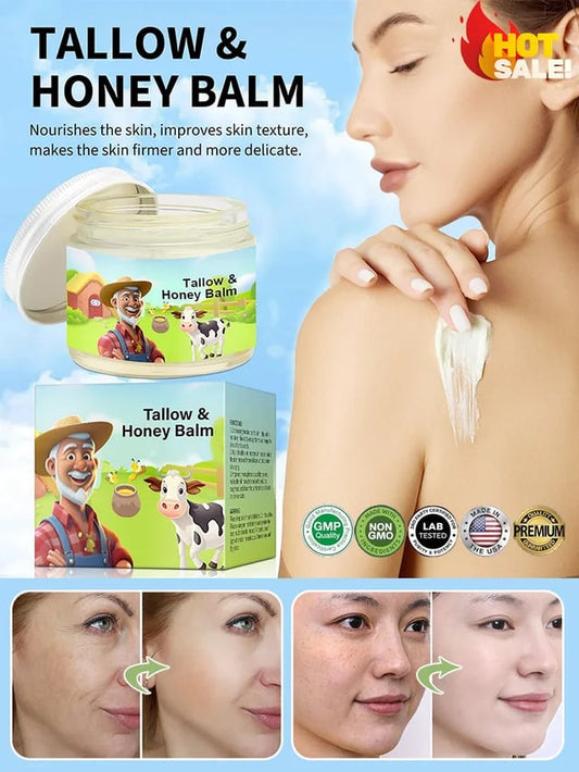 Anti-wrinkle and line-lightening long-lasting moisturizing tallow cream!✨