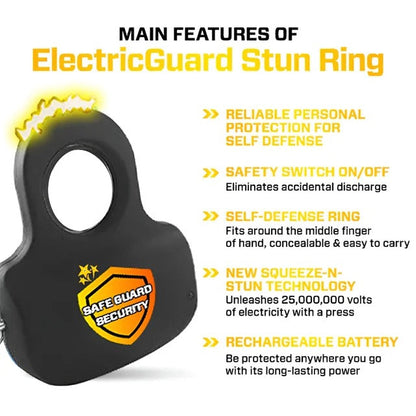 Finger key chain stun gun